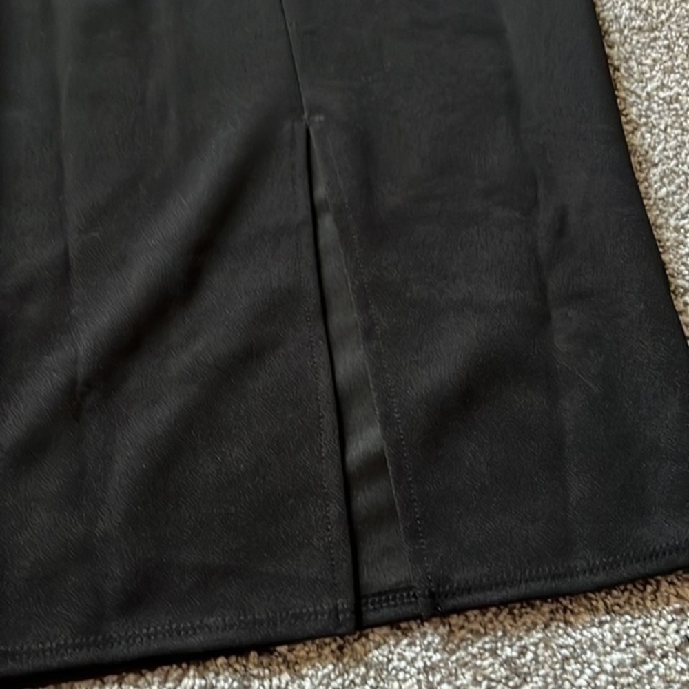 ASOS Black Midi One Shoulder Dress Size 2 - Picture 5 of 7